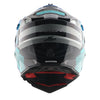 AXOR XCross Dual Visor Gambling Gloss Black Blue Helmet