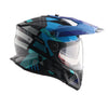AXOR XCross Dual Visor Gambling Gloss Black Blue Helmet