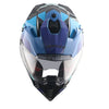 AXOR XCross Dual Visor Gambling Gloss Black Blue Helmet