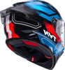 KYT R2R Pro Parsec Gloss Black Blue Red Helmet