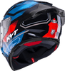 KYT R2R Pro Parsec Gloss Black Blue Red Helmet