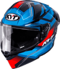 KYT R2R Pro Parsec Gloss Black Blue Red Helmet