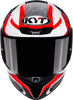 KYT TT Revo Speeding Gloss White Red Helmet