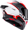 KYT TT Revo Speeding Gloss White Red Helmet