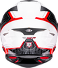 KYT TT Revo Speeding Gloss White Red Helmet