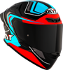 KYT TT Revo Overtech Black Fuxia Gloss Helmet