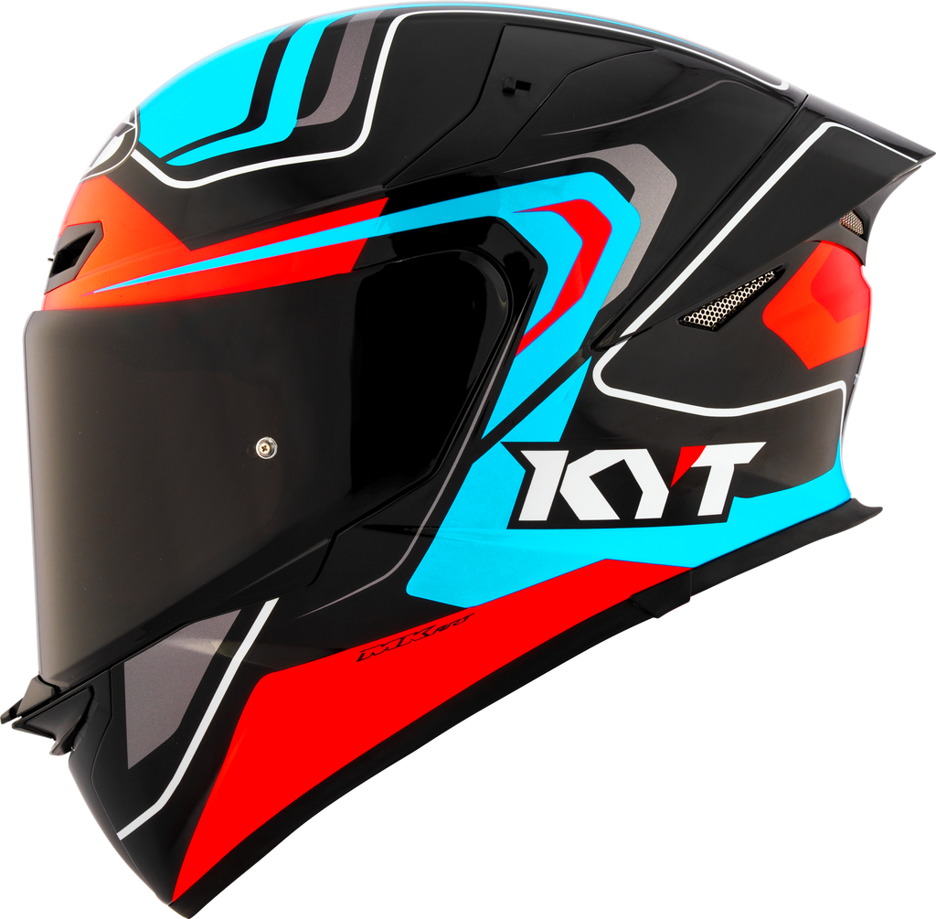 KYT TT Revo Overtech Black Fuxia Gloss Helmet - Main Image