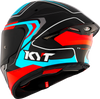 KYT TT Revo Overtech Black Fuxia Gloss Helmet