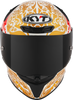 KYT TT Revo Enea Bastianini Indonesia Replica 2023 Gloss Pearl White Helmet - Moto Central