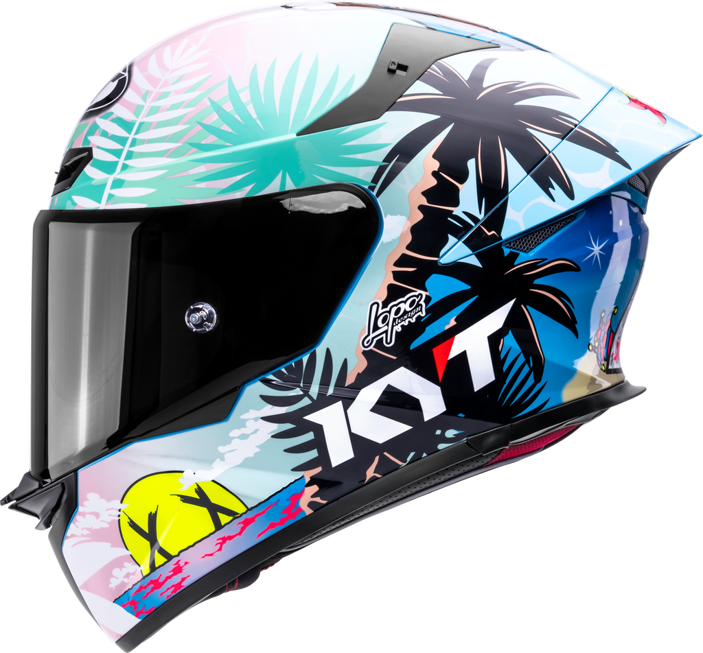 KYT TT Revo Riccardo Rossi BCN Gloss Helmet