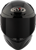 KYT TT Revo Plain Gloss Black Helmet