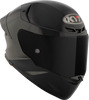 KYT TT Revo Plain Gloss Black Helmet