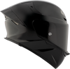 KYT TT Revo Plain Gloss Black Helmet