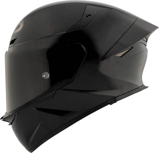 KYT TT Revo Plain Gloss Black Helmet