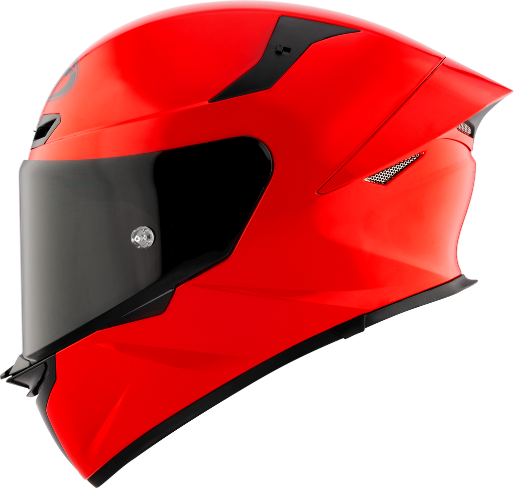 KYT TT Revo Plain Gara Red Gloss Helmet
