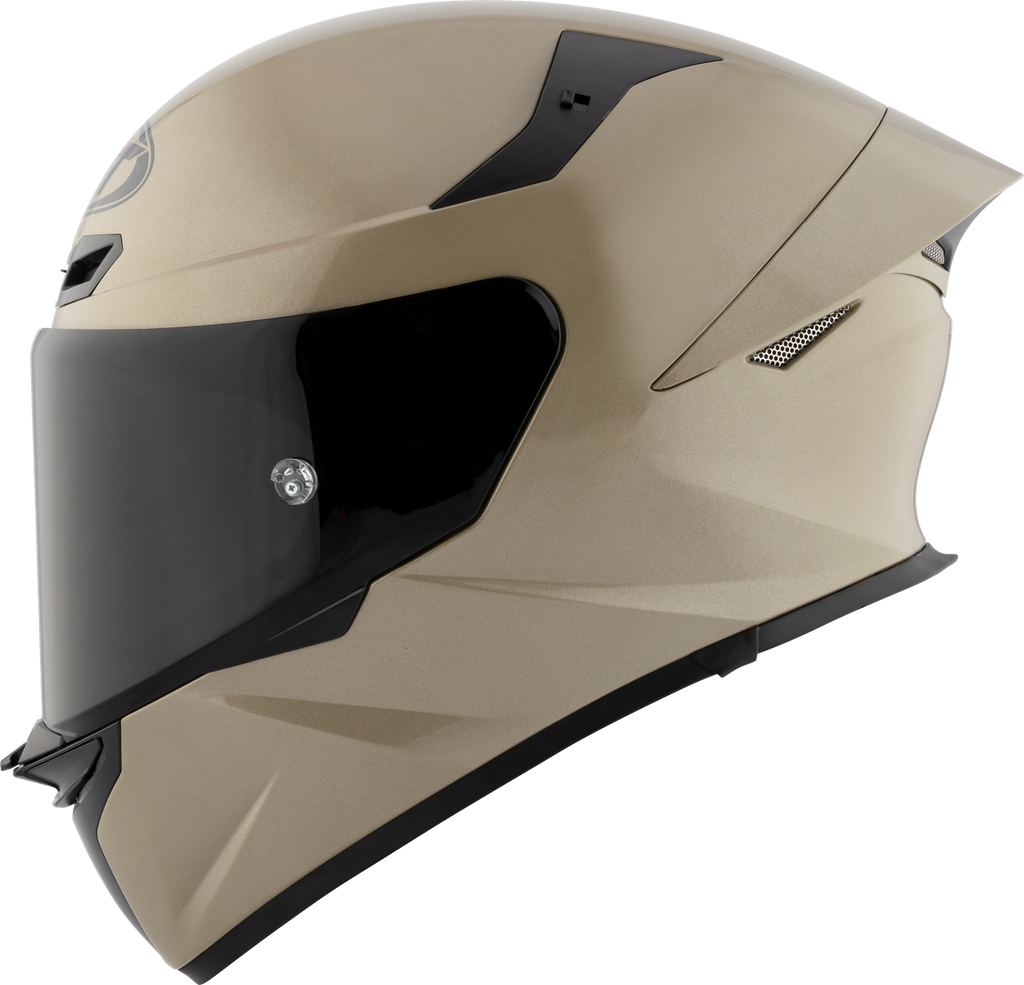 KYT TT Revo Plain Sand Pearl Khakis Gloss Helmet