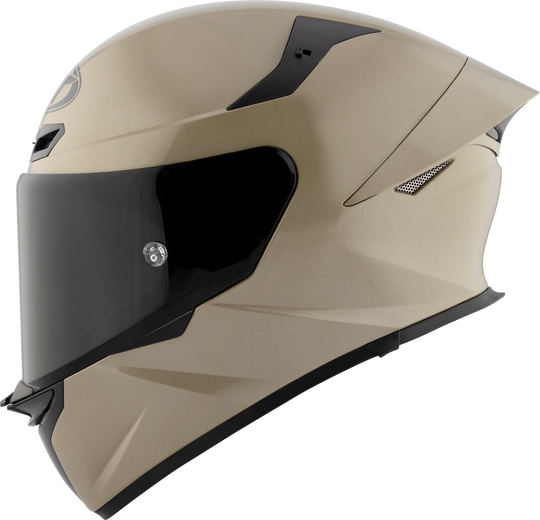 KYT TT Revo Plain Sand Pearl Khakis Gloss Helmet