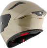 KYT TT Revo Plain Sand Pearl Khakis Gloss Helmet
