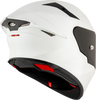 KYT TT Revo Plain Crystal White Matt Helmet