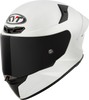 KYT TT Revo Plain Crystal White Matt Helmet