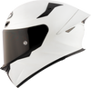 KYT TT Revo Plain Crystal White Matt Helmet