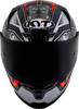 KYT Striker #01 Gloss Black Red Helmet