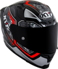 KYT Striker #01 Gloss Black Red Helmet