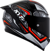 KYT Striker #01 Gloss Black Red Helmet