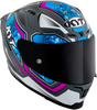 KYT Striker #01 Gloss Grey Blue Helmet