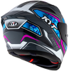 KYT Striker #01 Gloss Grey Blue Helmet