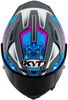 KYT Striker #01 Gloss Grey Blue Helmet