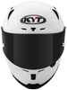 KYT Striker Plain Gloss White Helmet