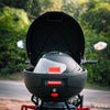 Zana Universal Top Box Moto 32 Litres ABS Plastic with Backrest Black (ZI-TB-024)