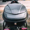 Zana Universal Top Box Rhino 36 Litres ABS Plastic with Backrest Black Grey (ZI-TB-025)