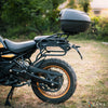 Zana Universal Top Box Rhino 36 Litres ABS Plastic with Backrest Black Grey (ZI-TB-025)
