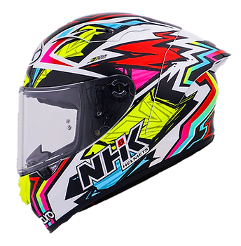 NHK GPR Tech Alonso Lopez #1 Star Gloss White Helmet
