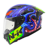 NHK GPR Tech Octopus Gloss Black Dark Blue Helmet
