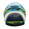 LS2 FF320 Stream Evo Letalis Blue Hi Viz Yellow White Gloss Helmet (D Ring)