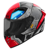 Airoh Connor Bot Grey Red Blue Gloss Helmet