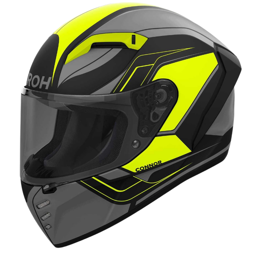 Airoh Connor Dunk Black Yellow Grey Matt Helmet