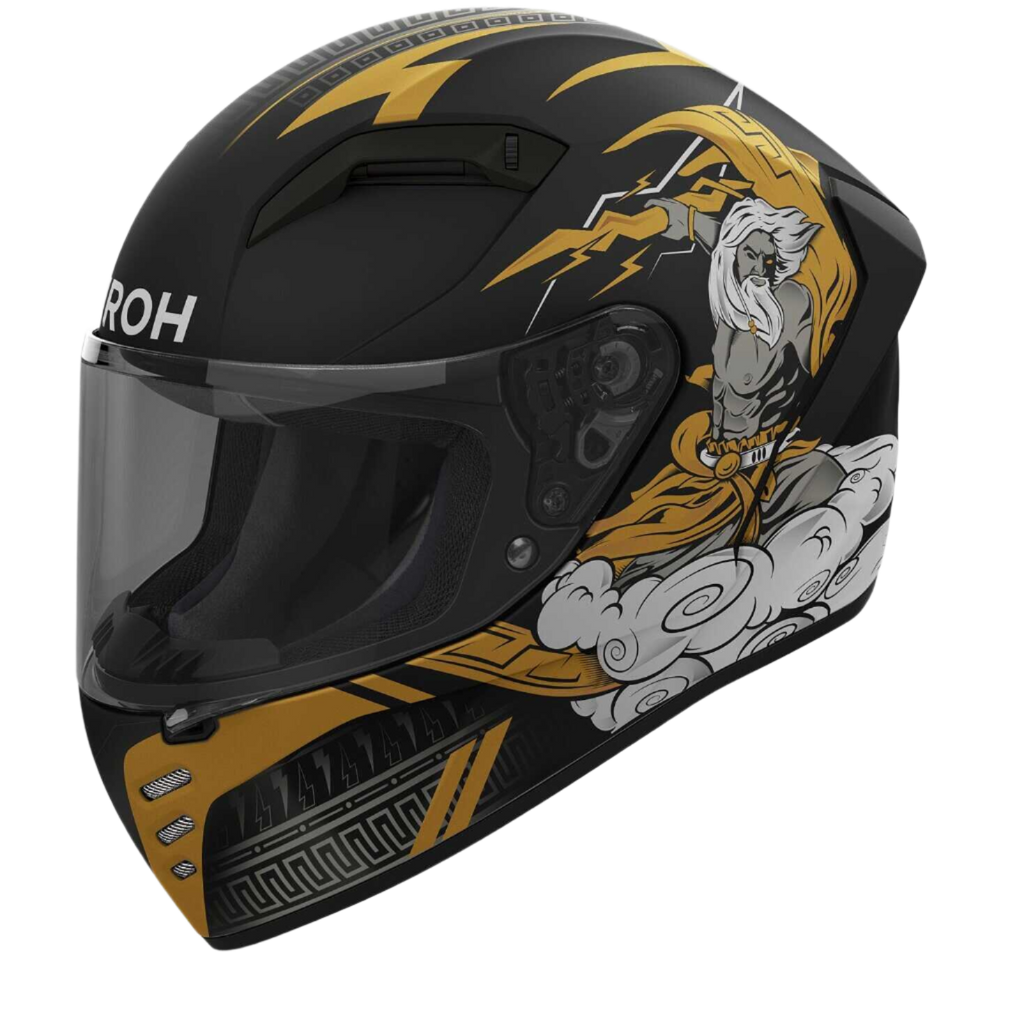 Airoh Connor Zeus Black Gold Matt Helmet