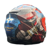 LS2 FF320 Stream Evo Ninja Red Blue Gloss Helmet (D Ring)