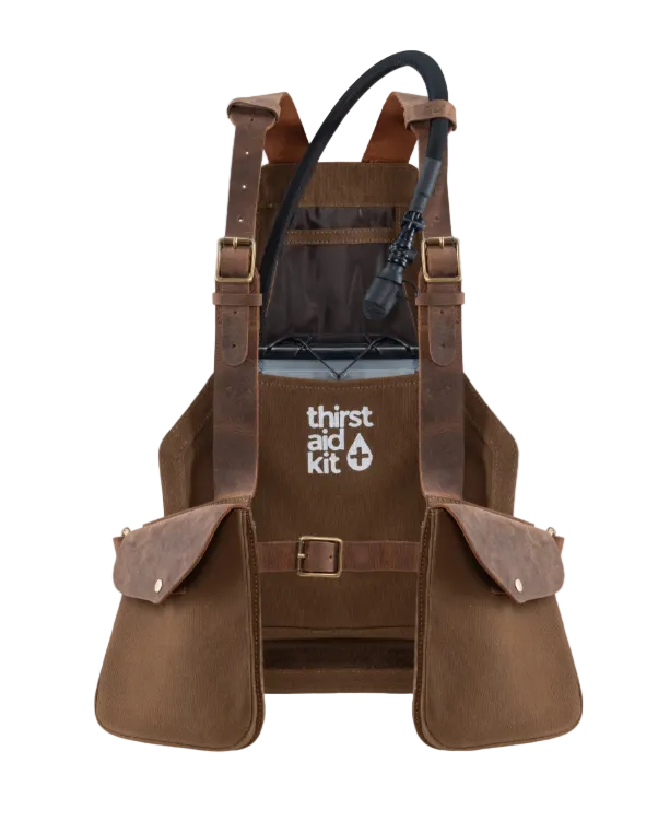 Trip Machine Thirst Aid Kit (Canvas Brown + Mocha Leather)