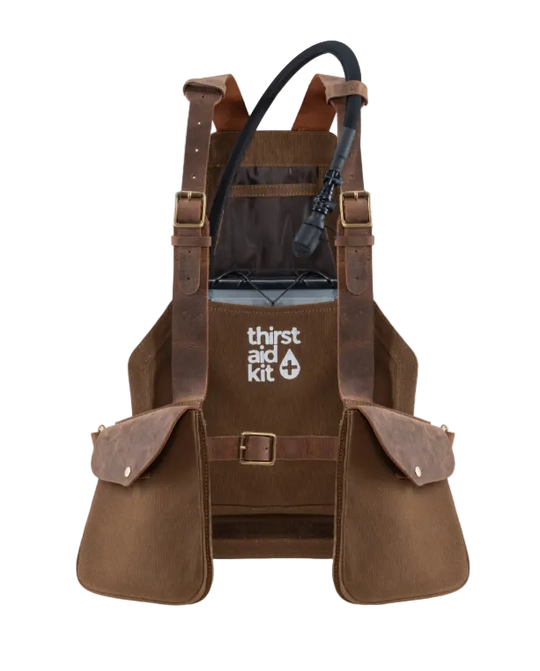 Trip Machine Thirst Aid Kit (Canvas Brown + Mocha Leather)