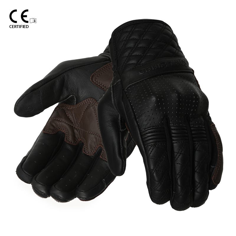 Royal Enfield Bravado Riding Gloves (Black & Brown)