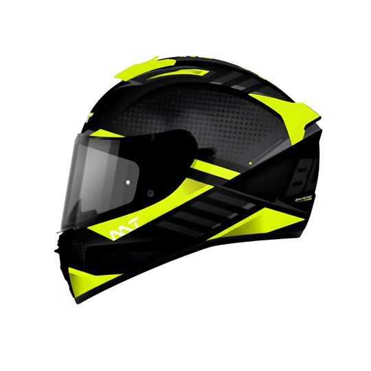 MT Blade 2 SV Rhapsody B3 Gloss Black Fluro Yellow Helmet