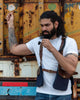 Trip Machine Thirst Aid Kit (Canvas Blue + Cognac Leather)