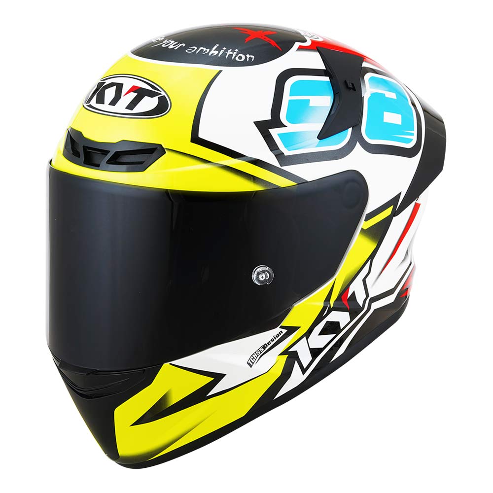 KYT TT Course 98 Bomb Gloss Helmet - Main Image