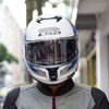 LS2 Stream II Vintage White Blue Red Gloss Helmet (D Ring)