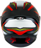 KYT NZ Race Carbon Stride Gloss Black Red White Helmet